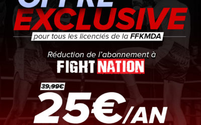 OFFRE EXCLUSIVE À FIGHT NATION