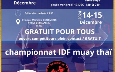 Arbres des combats Muaythai